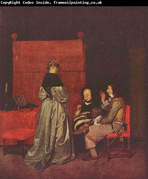 Gerard ter Borch the Younger Paternal Admonition
